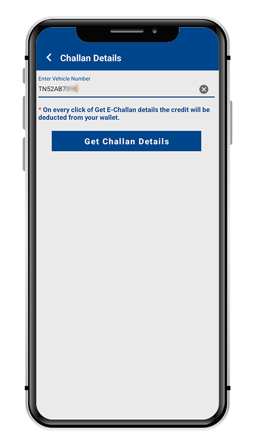 Enter truck Registration Number